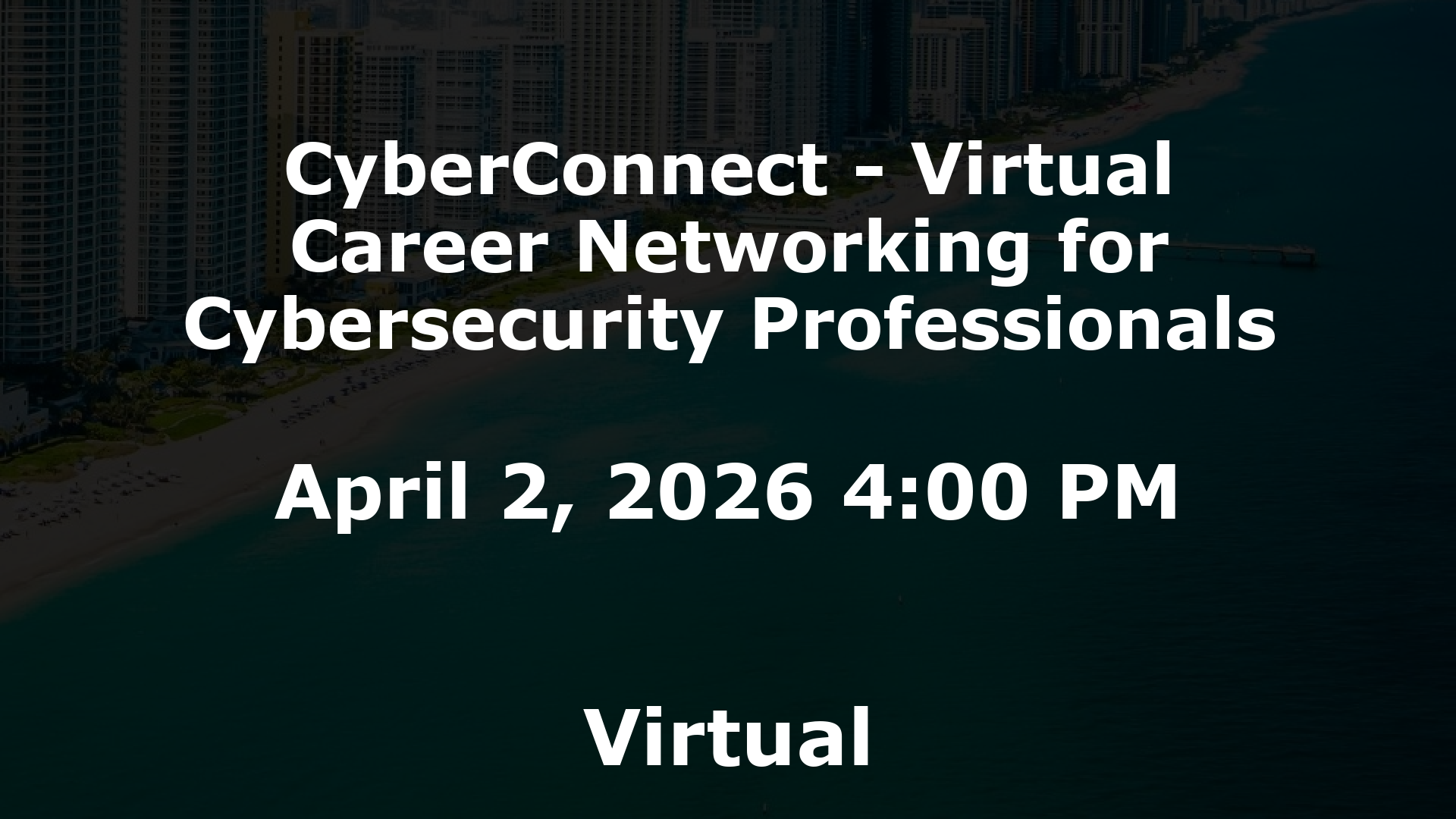 CyberConnect - Virtual Career Networking for Cybersecurity Professionals event image